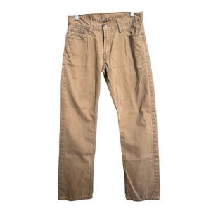 Levi's 514 Men's 30x32 Khaki Flat Front Straight Leg Pants Ankle Length